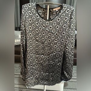 Isaac Mizrahi women’s long sleeve shirt SZ M